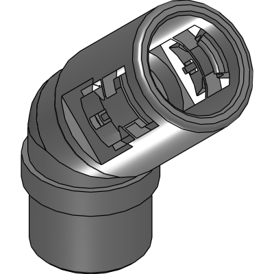 45° Elbow, male metal thread