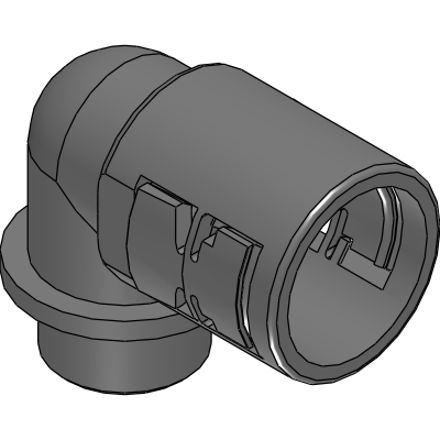 90° Elbow, male metal thread