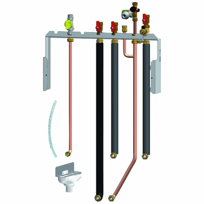 Anschlussverrohrung Wärmezentrale zentral