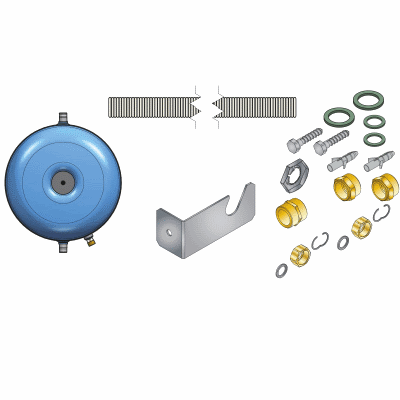 Set Trinkwasser-Ausdehnungsgefäß 12 Liter