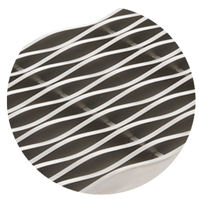 Grille à barreaux longitudinaux pour bouche d´évacuation 20x3 Legato