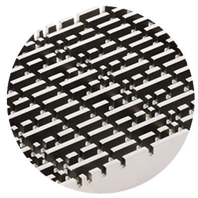 Grille à barreaux longitudinaux pour bouche d´évacuation 20x3 Ritmo