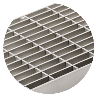 Drainage channel mesh gratings