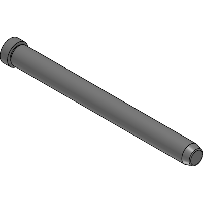 Guide column with head with reinforcement