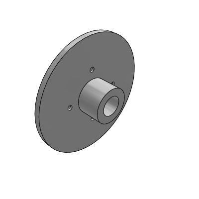 Positioning ring for movable mold with guide hole