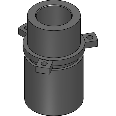 Guide compass with collar, for ball guide