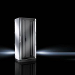 Glazed door, 19" mounting frame, assembled