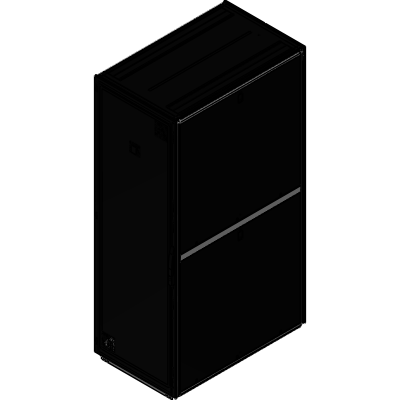 with vented door, with 482.6 mm (19") mounting angles