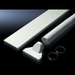 Shallow air duct system for roof-mounted cooling units and air/water heat exchangers