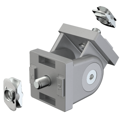 Snodo con leva di serraggio, set