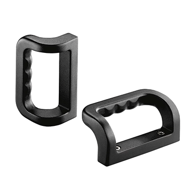 Bow handles for machinery and industrial equipment: aluminum, rear mounting