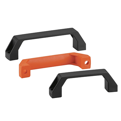 Bow handles for machinery and industrial equipment: plastic / polyamide, black or orange