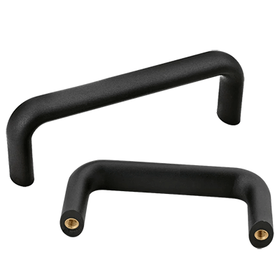 Bow handles for machinery and industrial equipment: plastic / polyamide, black