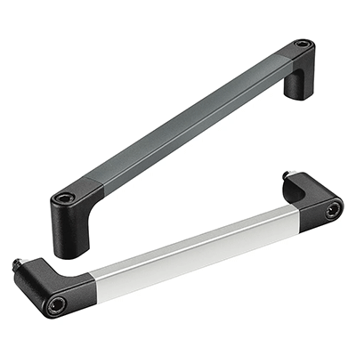 Bow handles for machine / equipment / apparatus engineering: aluminum, solid