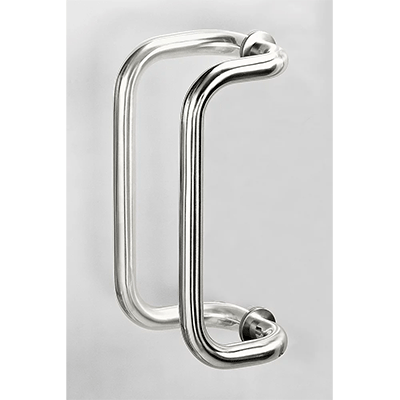 Diagonal tube handles / machine handles for industrial equipment: single-sided or double-sided, stainless steel