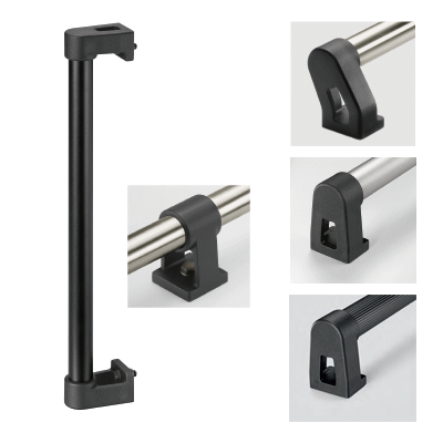 Tubular handles / machine handles for industrial equipment: aluminum, with or without plastic coating, heavy duty