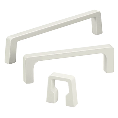 Bow / machine handles for 19 inch front panels and equipment: aluminum, black or natural color