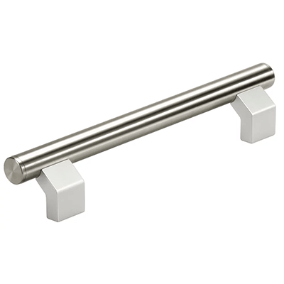 Angled tubular handles / machine handles for industrial equipment: aluminum or stainless steel, round