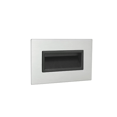 Flush inset handles / tray handles / machine handles for industrial equipment: for lifting or pulling, plastic / polyamide, ABS resin