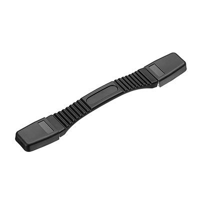Carrying / machine handles for instruments, cases and industrial equipment: plastic, black, steel core