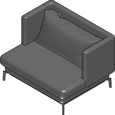 IKEA EKTORP Poltrona Modello 3D - Scarica Arredamento on