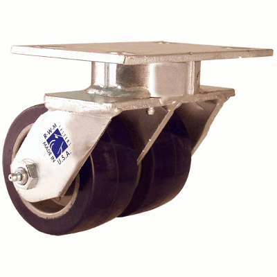 Kingpinless Dual Wheel Casters