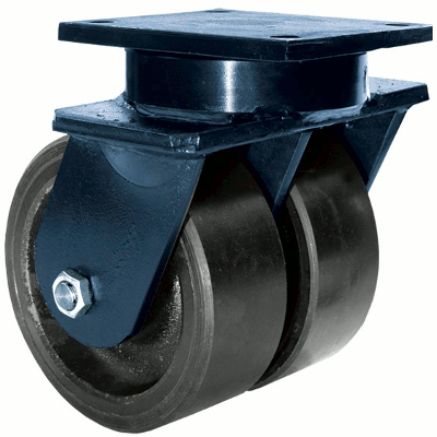Kingpinless Dual Wheel Casters