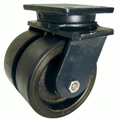 Kingpinless Dual Wheel Casters