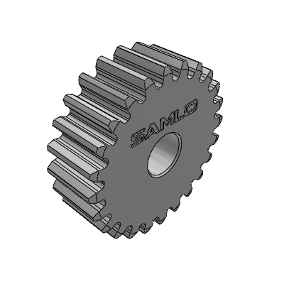 Spur Gear, 3D CAD Model Library