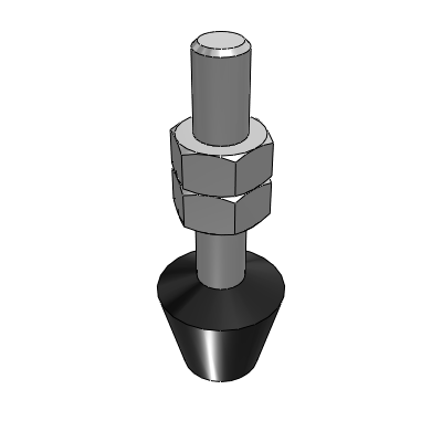 Adjustable Clamping Head Accessories - Metal Threaded Rubber Heads for Clamps