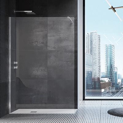 Parete fissa senza telaio per installazione libera