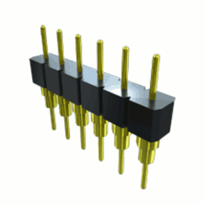 BHS Series - (2,54 mm) .100'' High Temp Single Row, Screw Machine Terminal Strip