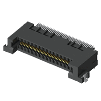 MEC5-RA Series - .0197" (0.50 mm) Mini Edge Card Connector, Right-Angle