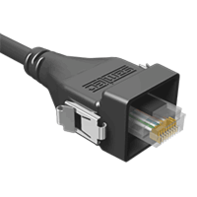 RCE AccliMate™ IP68 Sealed Rectangular Ethernet Cable Assembly, Plug