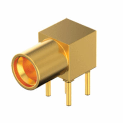 SMPM-RA-TH Series - 50 Ohm SMPM Plugs to 65 GHz, Right-Angle