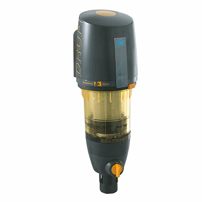 Semi-automatic backwash filter