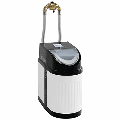 Single water softening system