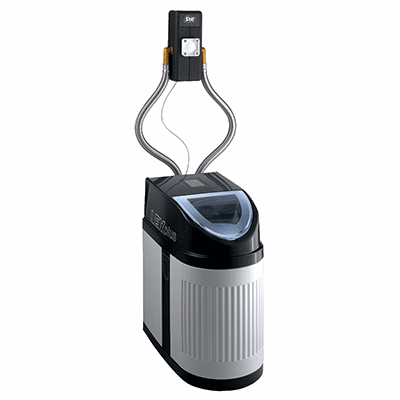 Single water softening system