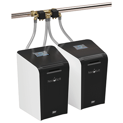Double water softening system