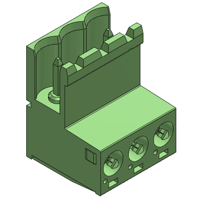 CGM__0A_ - Male connector side stackable h=15mm 2.5 mm² - 12 AWG, 16 A, 5 , 5.08 , 7.5 , 7.62 , 10 , 10.16 mm