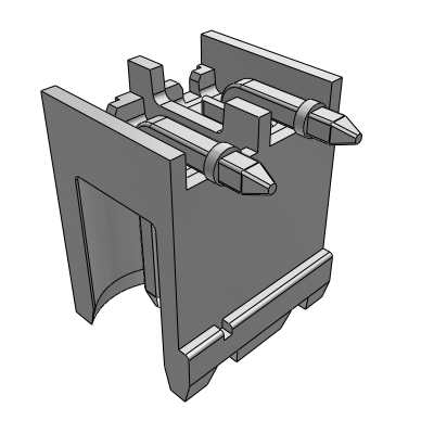 CIMH__5A_-0N - STH male connector 270° side stackable h=8.65mm pin length=2,6mm , 16 A, Reflow STH, 5 , 5.08 , 7.5 , 7.62 , 10 , 10.16 mm