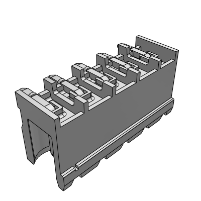 CIMH__9A_-0N - STH male connector 90° side stackable h=8.65mm pin length=2,6mm , 16 A, Reflow STH, 5 , 5.08 , 7.5 , 7.62 , 10 , 10.16 mm