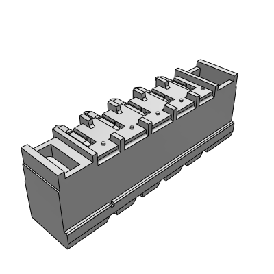 CIMH__9S_-0N - STH male connector 90° flanges and PCB srew anchorage h=8.65mm pin length=2,6 , 16 A, Reflow STH, 5 , 5.08 , 7.5 , 7.62 , 10 , 10.16 mm