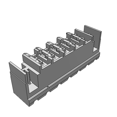 CIMH__9V_-0N - STH male connector 90° with flanges h=8.65mm pin length=2,6mm , 16 A, Reflow STH, 5 , 5.08 , 7.5 , 7.62 , 10 , 10.16 mm