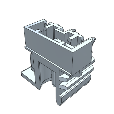 CIMH__NR_-0N - STH male connector normo-orthogonal right version h=14.64mm pin length=2,6mm , 12 A, Reflow STH, 5 mm