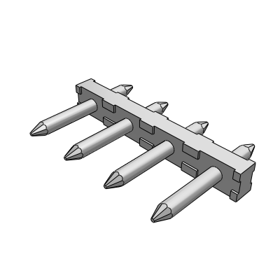 CSMH__0S_-0N - STH male connector 0° side stackable h=9mm pin length=3,5mm , 12 A, Reflow STH, 5 , 10 mm