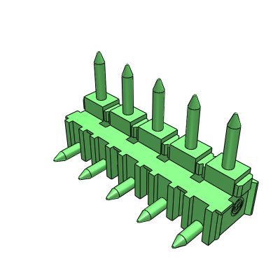 CSMH__9A_-0N - STH male connector 90°  h=7.15mm pin length=3,5mm , 12 A, Reflow STH, 5 , 10 mm