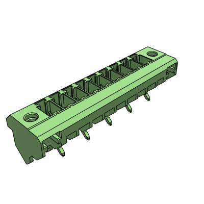 CTMH__4V_-0N - STH male connector 45° with flanges h=10.64mm pin length=2,6mm , 11 A, Reflow STH, 3.5 , 3.81 , 5 , 5.08 , 7 , 7.62 , 10 , 10.16 mm