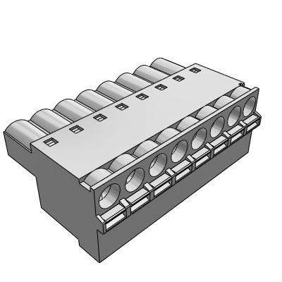 CCF__00_ - Push-in female connector side stackable h=25.4mm 2.5 mm² - 12 AWG, 12 A, 5 , 5.08 , 10 , 10.16 mm