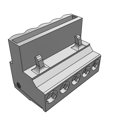 CUF__00_ - Board edge female connector side stackable h=15.5mm 1.5 mm² - 12 AWG, board edge connector, 10 A, 5 , 10 mm